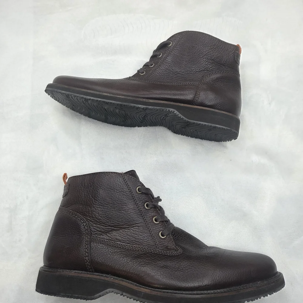 Tommy Bahama Edisto Chukka Boots Brown‎ Leather Mens 10.5M Made In Brazil